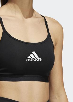 Черный спортивный топ adidas размер xs