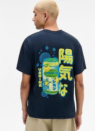 Новая футболка urban outfitters с принтом лимонад черного цвета