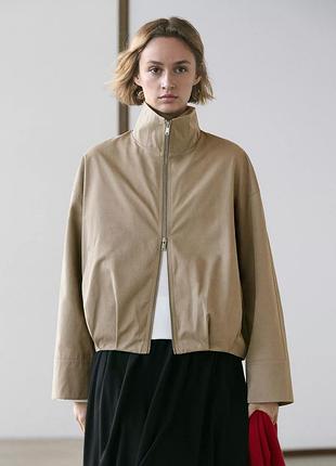 Куртка-бомбер massimo dutti коллекция весна 2026