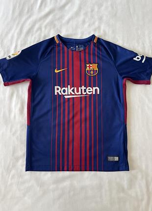 Футболка футбольна барселона nike оригінал 137-140-146 см 10-11-12 років barcelona як у мессі неймара