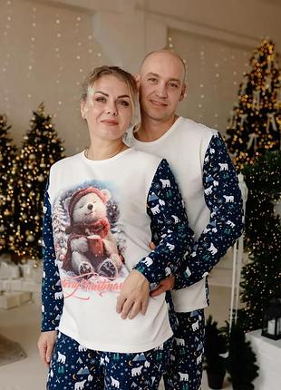 Піжама жіноча новорічна family look 50-54