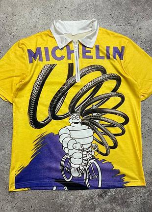 Футболка велоджерсі вінтажна michelin bibendum bike