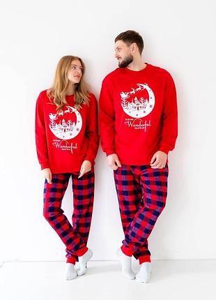 Піжама новорічна family look 48-54