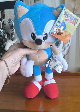 Оригінальна м'яка іграшка сонік sonic the hedgehog sega з биркою