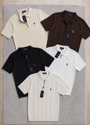 Чоловіче поло ralph lauren на замку | бавовняна футболка | літня модель