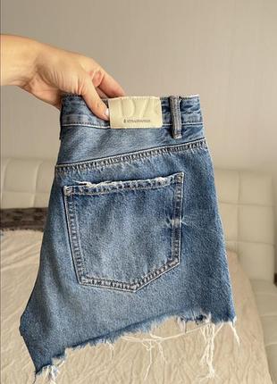 Шорты джинсовые женские синие zara mango stradivarius h&m bershka pull&bear oysho asos reserved stimma