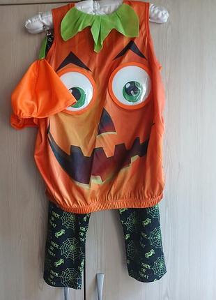 Костюм halloween тыквы тыковая тыква wilko 3-4 р. 98-104