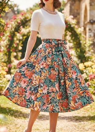 Женская юбка летняя р.s laura ashley