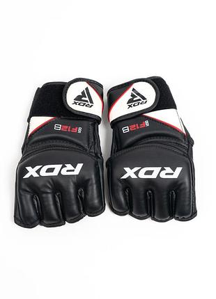 Кожаные перчатки для mma rdx ggr-f12b черные