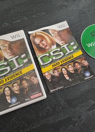 Диск csi hard evidence (nintendo wii)