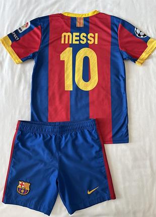 Футбольна форма барселона мессі 140-146-152 см 10-11-12 років barcelona messi месси