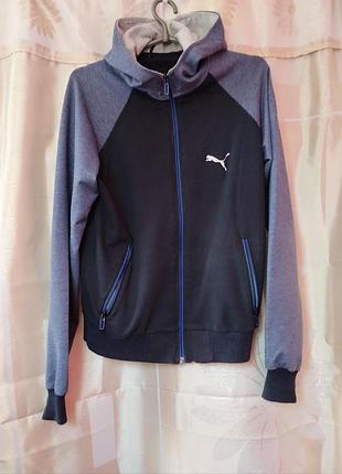 Спортивная кофта худи puma на молнии с капюшоном