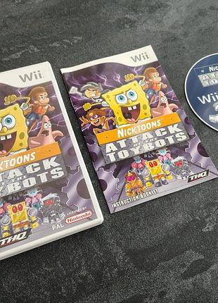 Диск nicktoons attack of the toybots (nintendo wii)