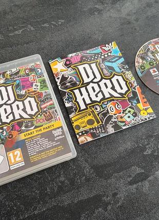 Диск dj hero (playstation 3)