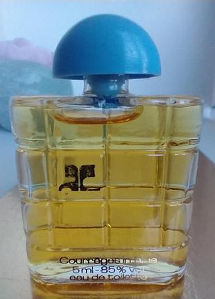 Courreges in blue от courrèges миниатюра 5мл винтаж