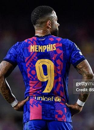 Футбольна футболка барселона мемфіс депай 140-146-152 см 10-11-12 років barcelona memphis