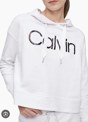 Худи свитшот немного укороченный р.xl calvin klein