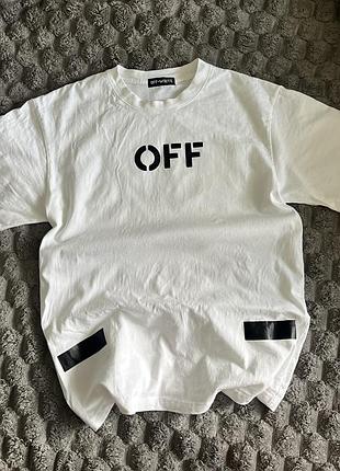 Футболка off white біла s
