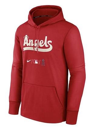 Men's los angeles angels nike authentic collection city connect therma performance pullover hoodie