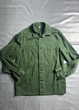 Сорочка-куртка arket heavy cotton twill overshirt / овершот аркет (m / eur 48)