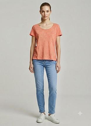 Льняна футболка оверсайз h&amp;m