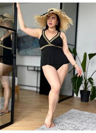Розкішний чорний танкіні plus size!