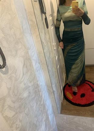 Платье макси на подкладке