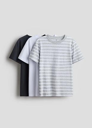 Футболки базовые от h&amp;m рост от 134 до 170 см цена за 3 шт