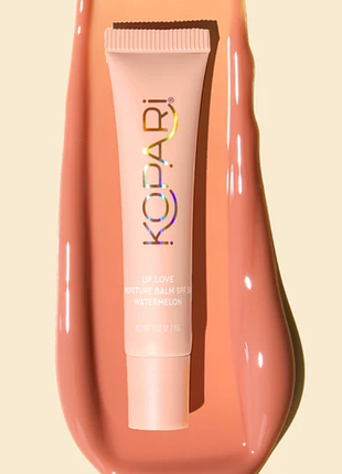 Kopari lip love moisture balm spf 30 зволожувальний бальзам для губ  у відтінку watermelon, 15 гр.