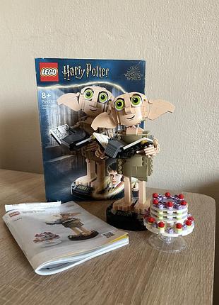 Lego harry potter 76421 dobby the house-elf — оригінал, повний комплект. лего гаррі поттер добі
