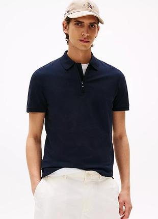 Поло футболка на блискавці tommy hilfiger regular fit performance zip polo - м
