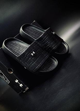 Under armour жіночі шльопанці чорні 36–41 | підліткові | літня новинка 2026 подростковые /женские тапочки сланцы чорные новинка 2026 удобная пара