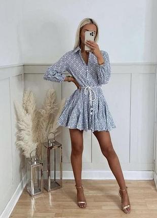 Грайлива сукня zara в принт, бавовна