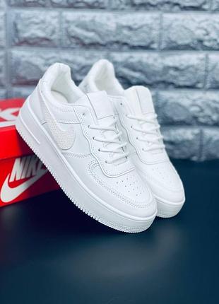 Nike air force super white жіночі кросівки білі 36–41 | стильні повсякденні | новинка 2026 женская модель найк новинка молодежные кроссовки на осень