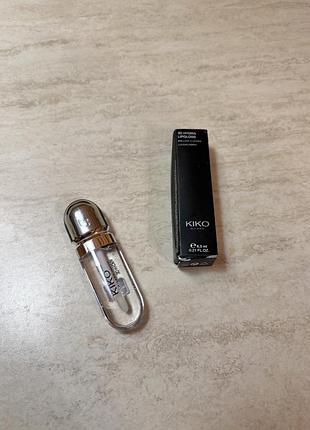 Блиск для губ з ефектом збільшення , 3d hydra lipgloss 01 clear від kiko