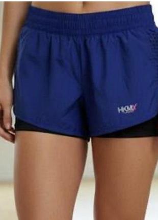 Женские двойные шорты для спорта  hkm p.l