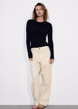 Базовый темно синий лонгслив из вискозы zara
☝️☝️☝️☝️☝️☝️☝️