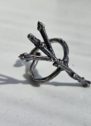 Каблочка амулет руна альгиз lisova jewelry серебро 925 универсальный размер