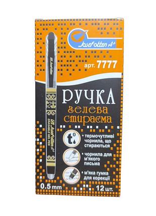 Ручка пиши-стирай j.otten гелевая черная 7777-bl 12 штук