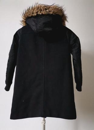 Пальто куртка pull&bear m 38 eu с капюшоном6 фото