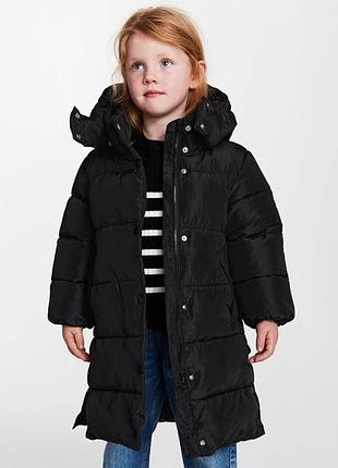 Пальто зимнее для девочки от h&amp;m на 4-6 лет