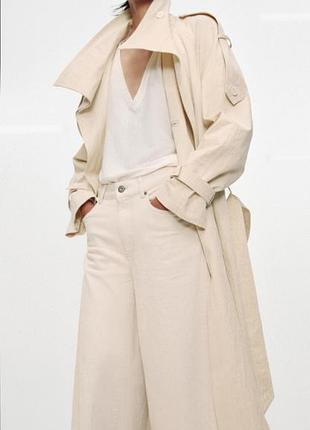 Трендовый плащ тренч zara
