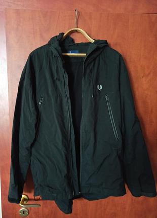 Куртка ветрівка fred perry з капюшоном