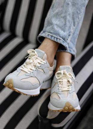 🌸new balance 327 blue cream🌸женские кроссовки3 фото