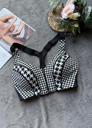 Adidas & ivy park спортивний топ з чашками на змійці гусяча лапка