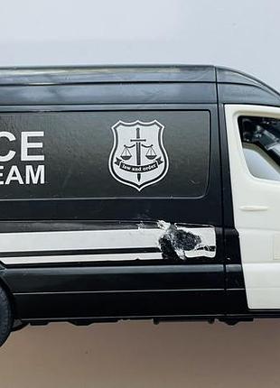 Машина фургон поліція чорна довга police swat team