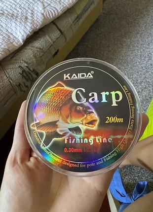 Рибальська волосінь kaida carp, спеціально розроблена для лову коропа.