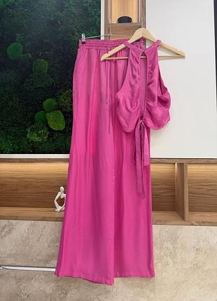 Костюм zara віскоза відкрита спинка