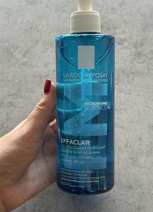 Гель-мус для очищення проблемної шкіри  la roche-posay effaclar +м purifying foaming gel