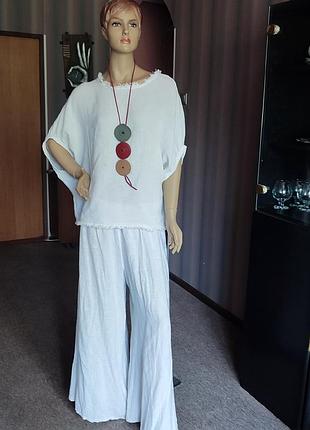 Лляний італійський костюм. m-xl